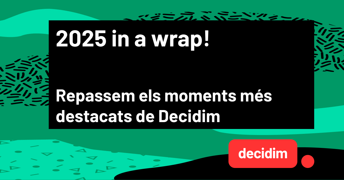 A black box on a green abstract background reads 